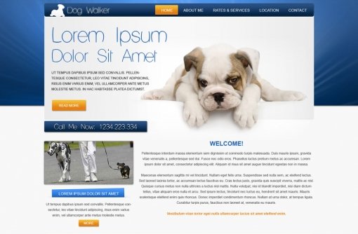 Dog Walking Website Template