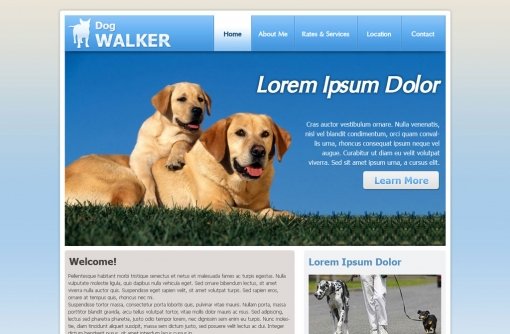 Dog Walking Website Template