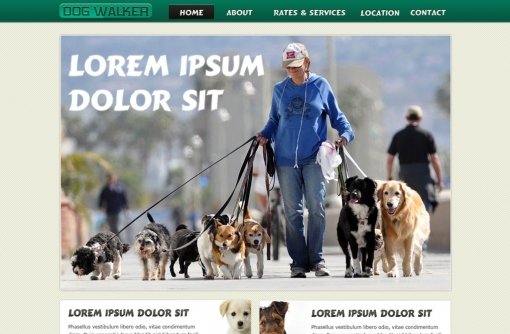 Dog Walking Website Template