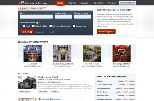 Real Estate Website Template