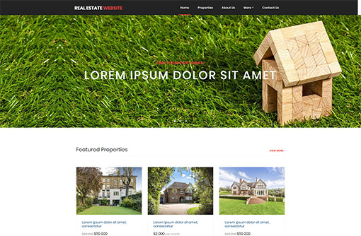 Real Estate Website Template