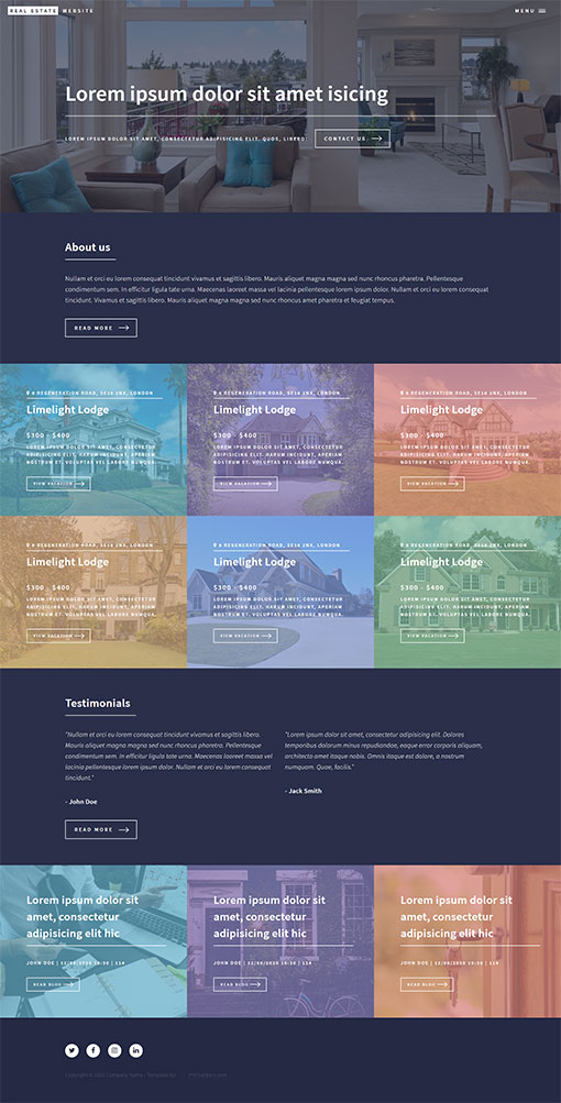 Real Estate Website Template 73