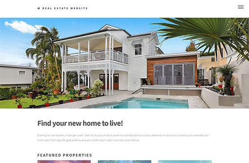 Real Estate Website Template