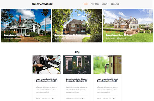 Real Estate Website Template