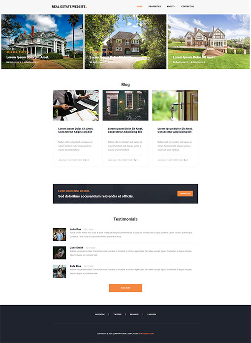 Real Estate Website Template 78