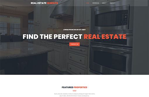 Real Estate Website Template