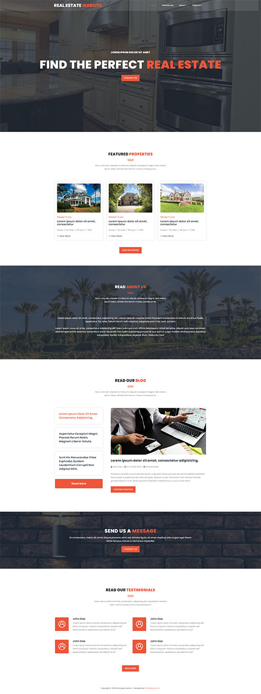 Real Estate Website Template 79