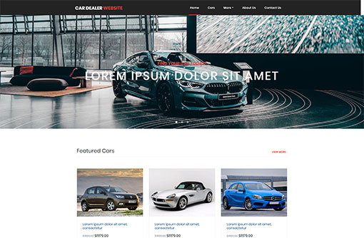 Car Dealer Website Template