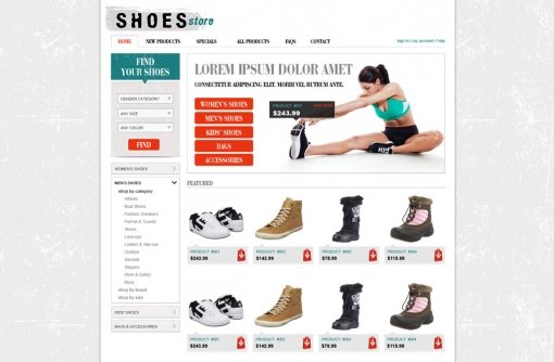 Shopping Cart Website Template