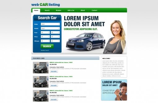 Car Dealer Website Template