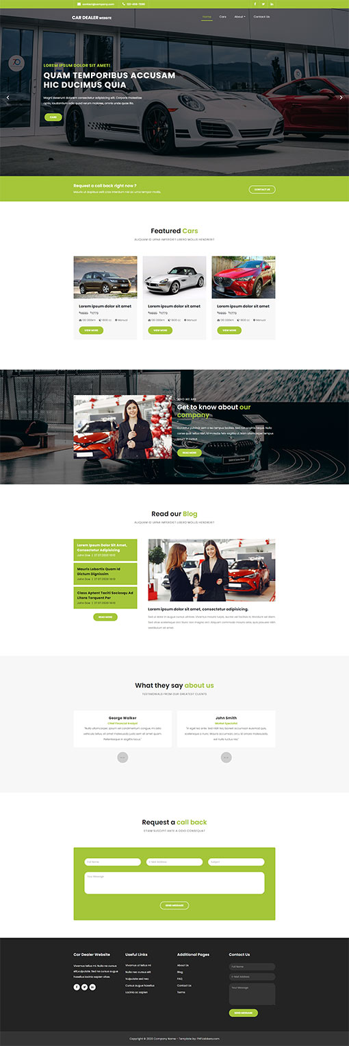 Car Website Template 97