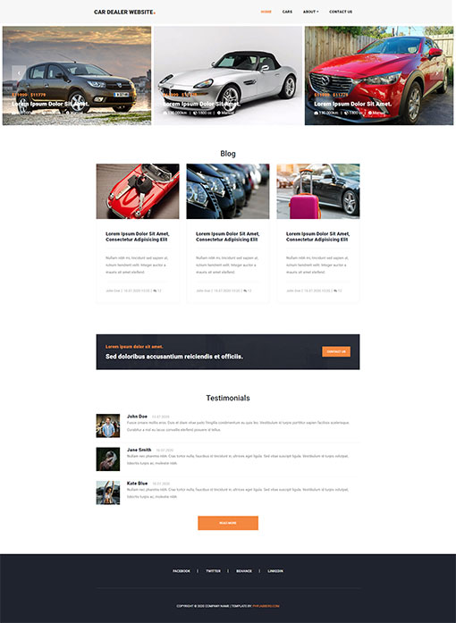 Car Website Template 98