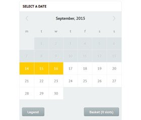 Time Slots Booking Calendar Demo 