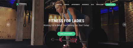 VEVS Personal Trainer Website Builder