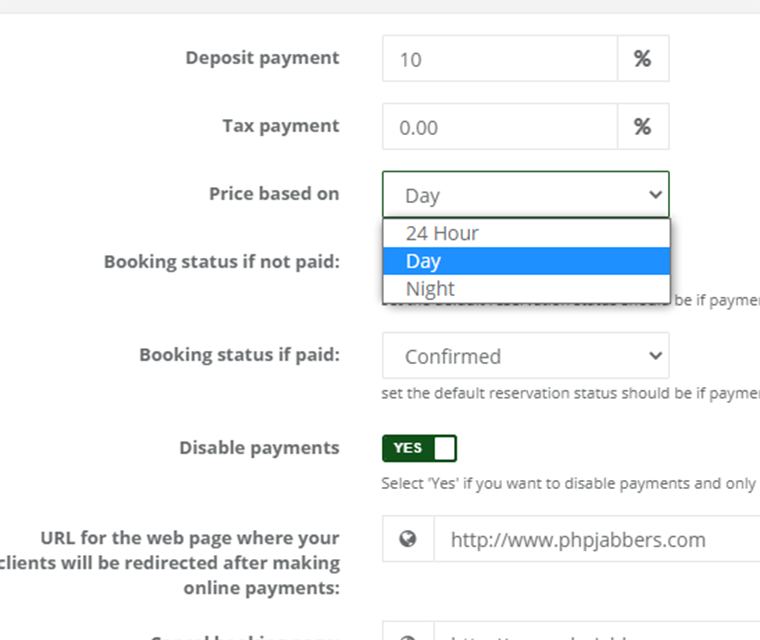 Cark Park Booking Define Price Base