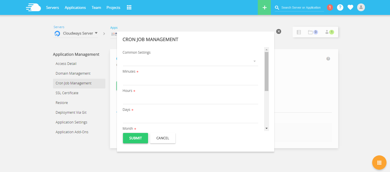 Cloudways Cron Job Management