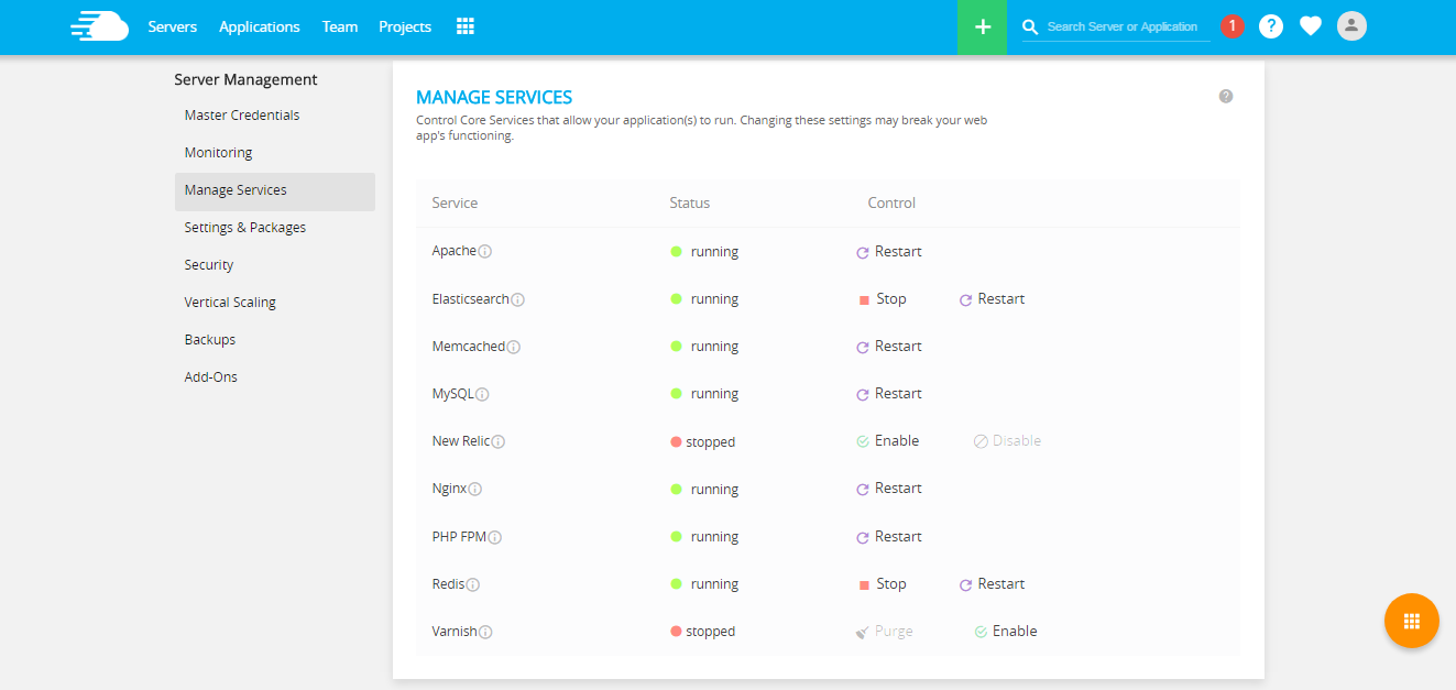 Cloudways Server Management