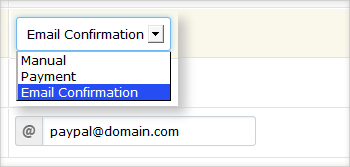 Membership confirmation options