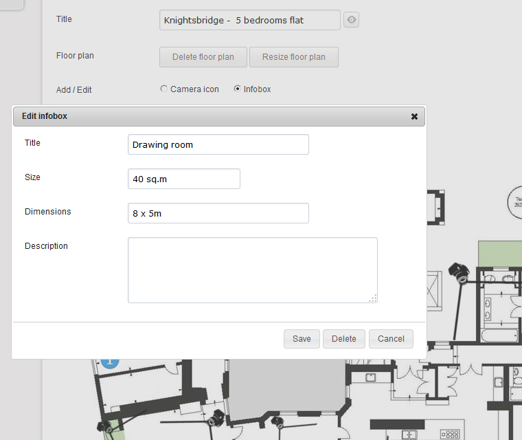 Interactive Floor Plan Manage The Following Infobox Attributes