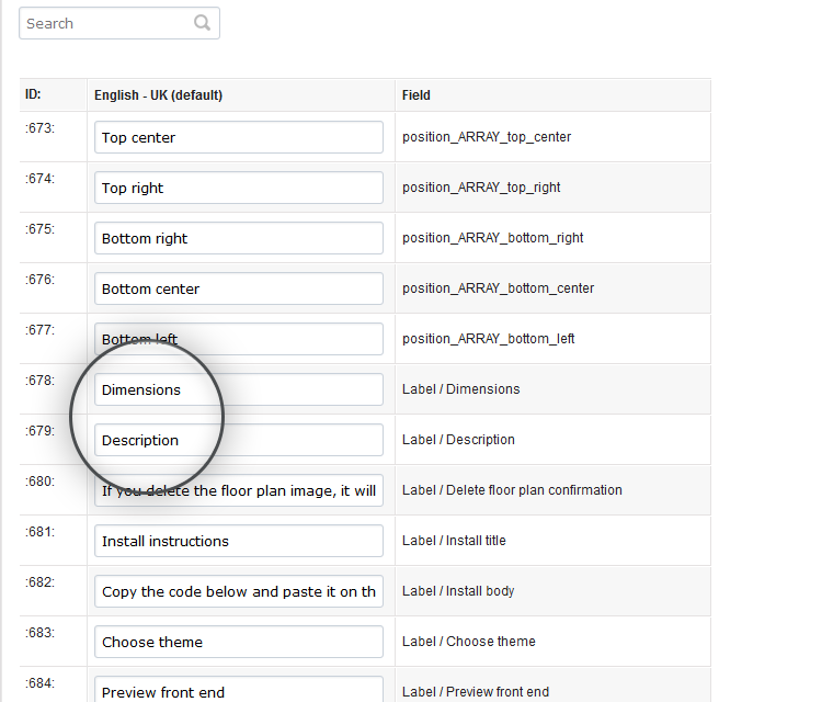 Interactive Floor Plan Rename The Size And Dimensions Fields