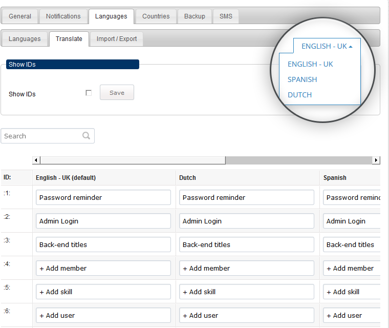 Multi Language Module