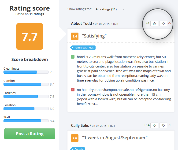 Php Review Script Rate Other Ratings