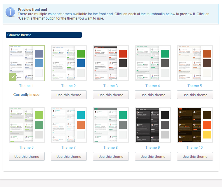 Preview The Front End Ui From The Designated Menu