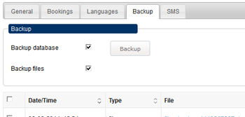 Database backup