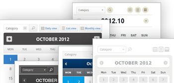 10 Web Calendar Themes